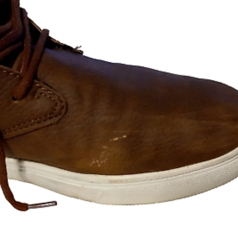 Levi’s Men’s Sneakers Size 12 Brown Faux Leather Casual Lace Up Comfort Shoes